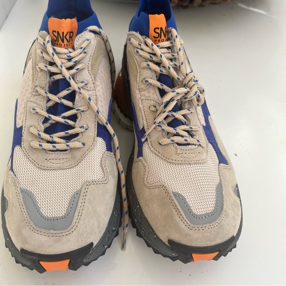 SNKR Project Crosby Sand/ Blue black suede 11 US NEW - Picture 3 of 15